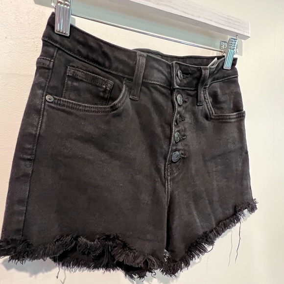 Just black, denim shorts - Picture 2 of 5